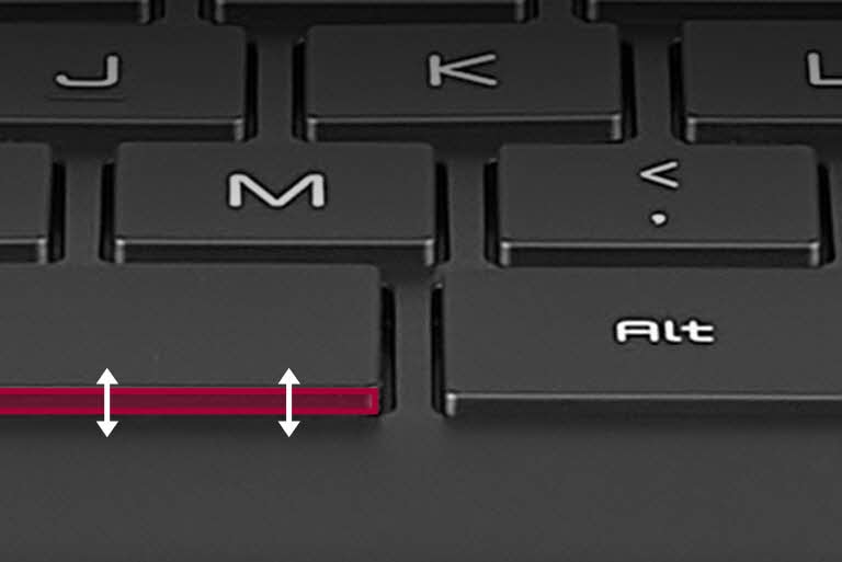 Enhanced Key Pitch Stroke from 1.5mm to 1.6mm
