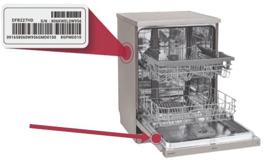 LG Dishwasher How to Find My Model and Serial Number LG USA