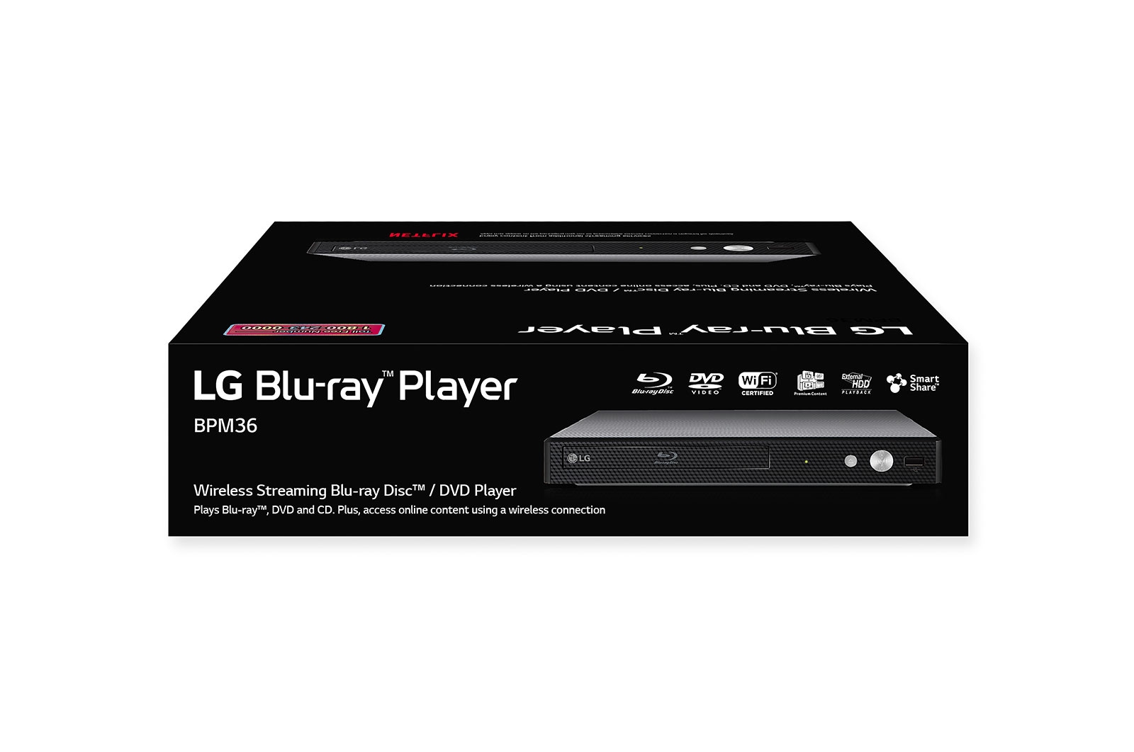 LG BluRay Disc™ Player with Streaming Services and Builtin WiFi