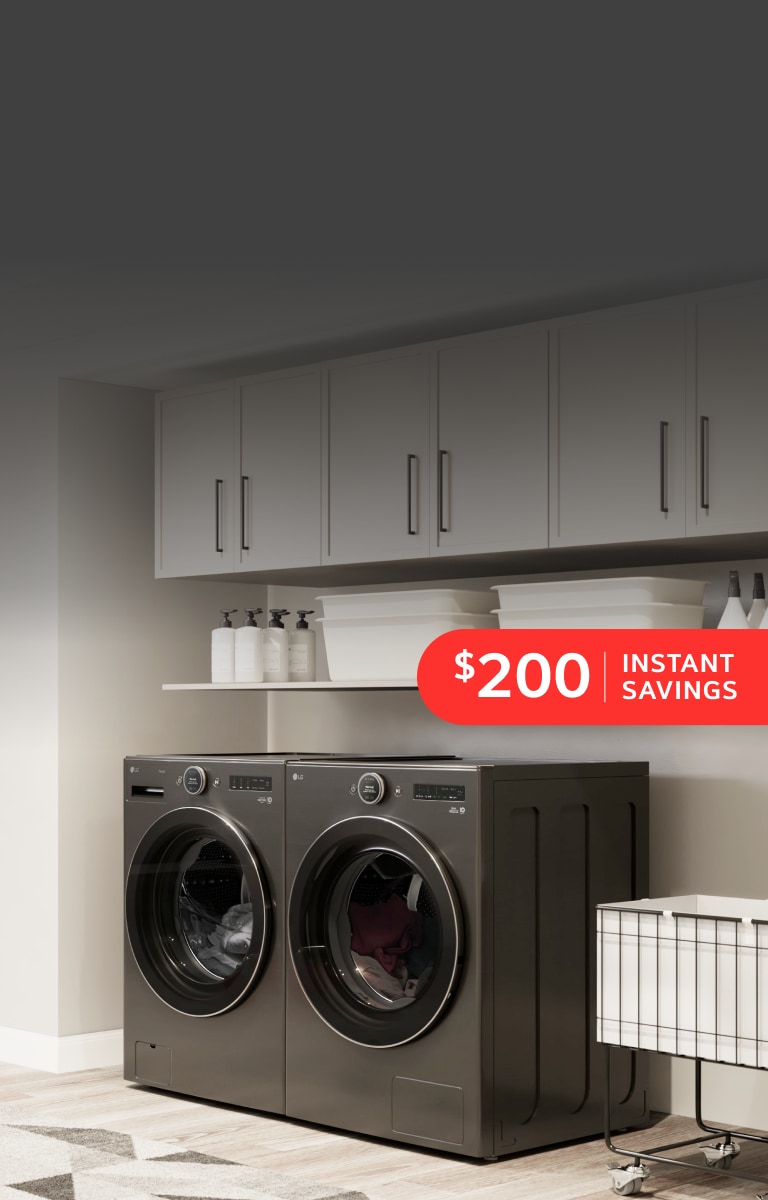 Keep your favorite looks fresh with $200 off select laundry