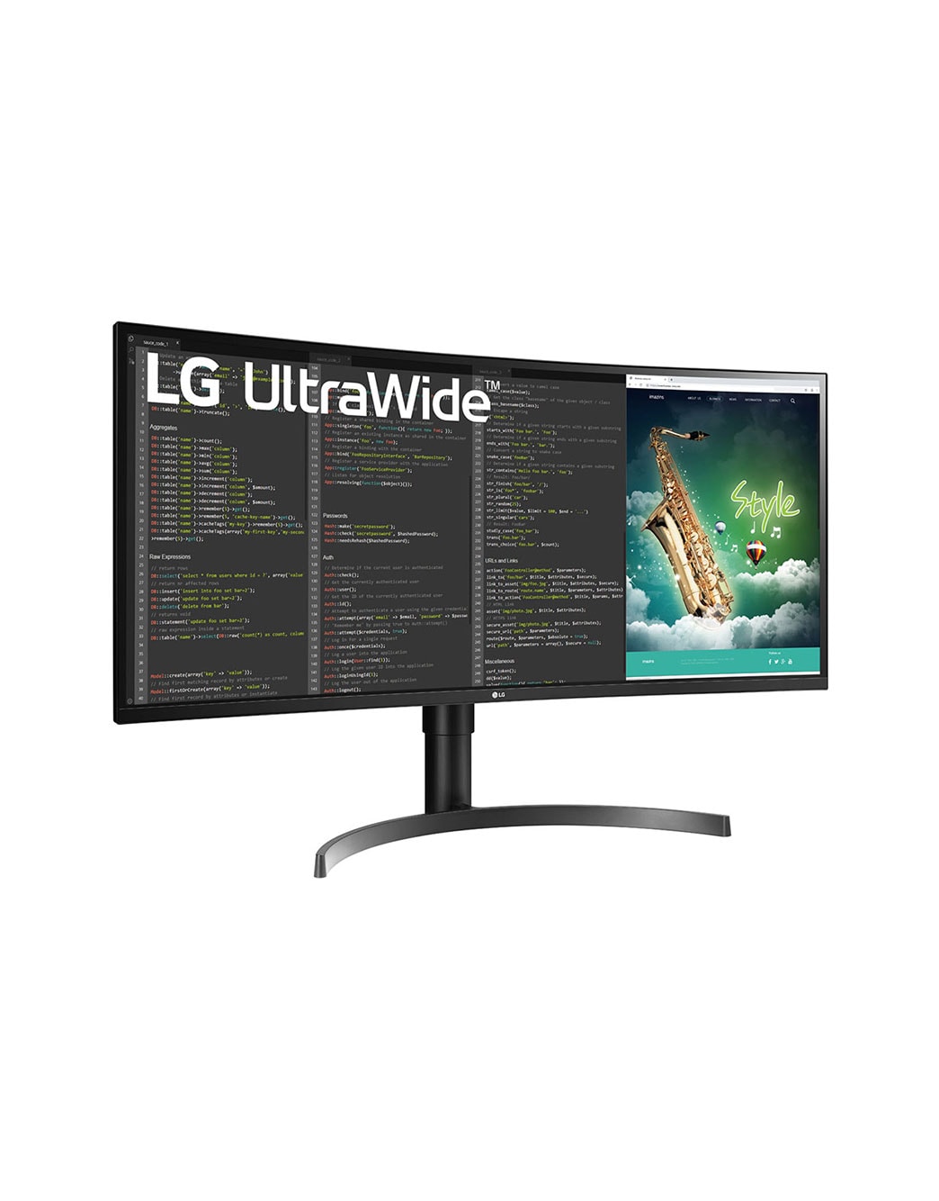 LG 35'' Curved UltraWide QHD HDR Monitor With FreeSync™ (35WN65C-B ...