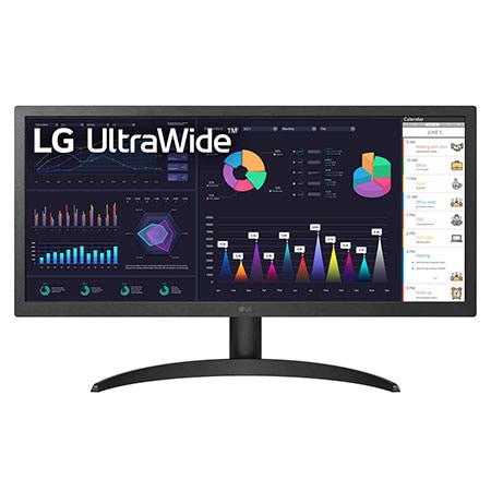 26” UltraWide FHD HDR10 IPS Monitor - 26WQ500-B | LG USA