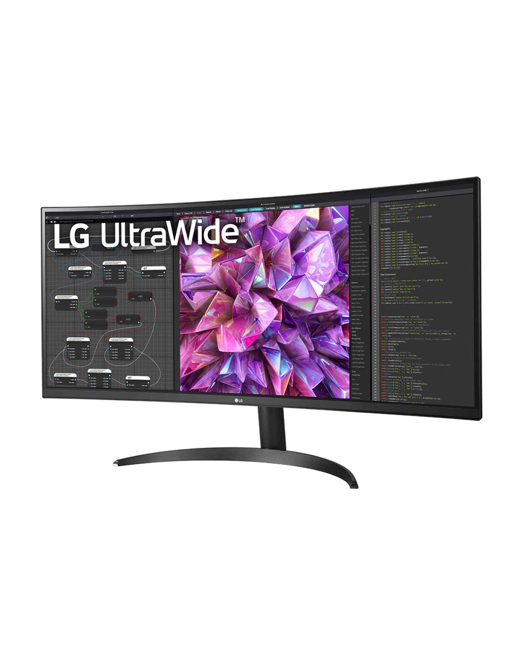 LG 34'' Curved UltraWide™ QHD IPS HDR 10 Monitor With Dual Controller ...