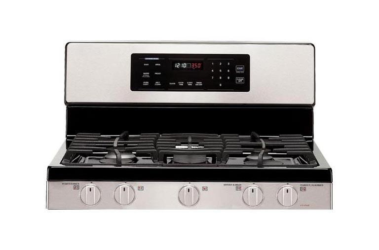 Lg Lrg3093st Gas Single Oven Range With 5 Burners And Griddle