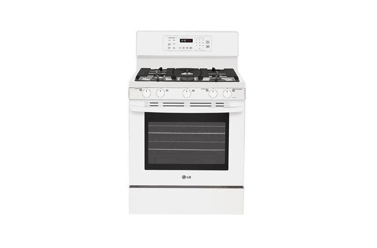 Lg Lrg3093sw Gas Single Oven Range With 5 Burner And Griddle Lg Usa