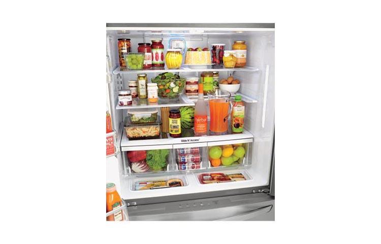 lg refrigerator with customchill drawer