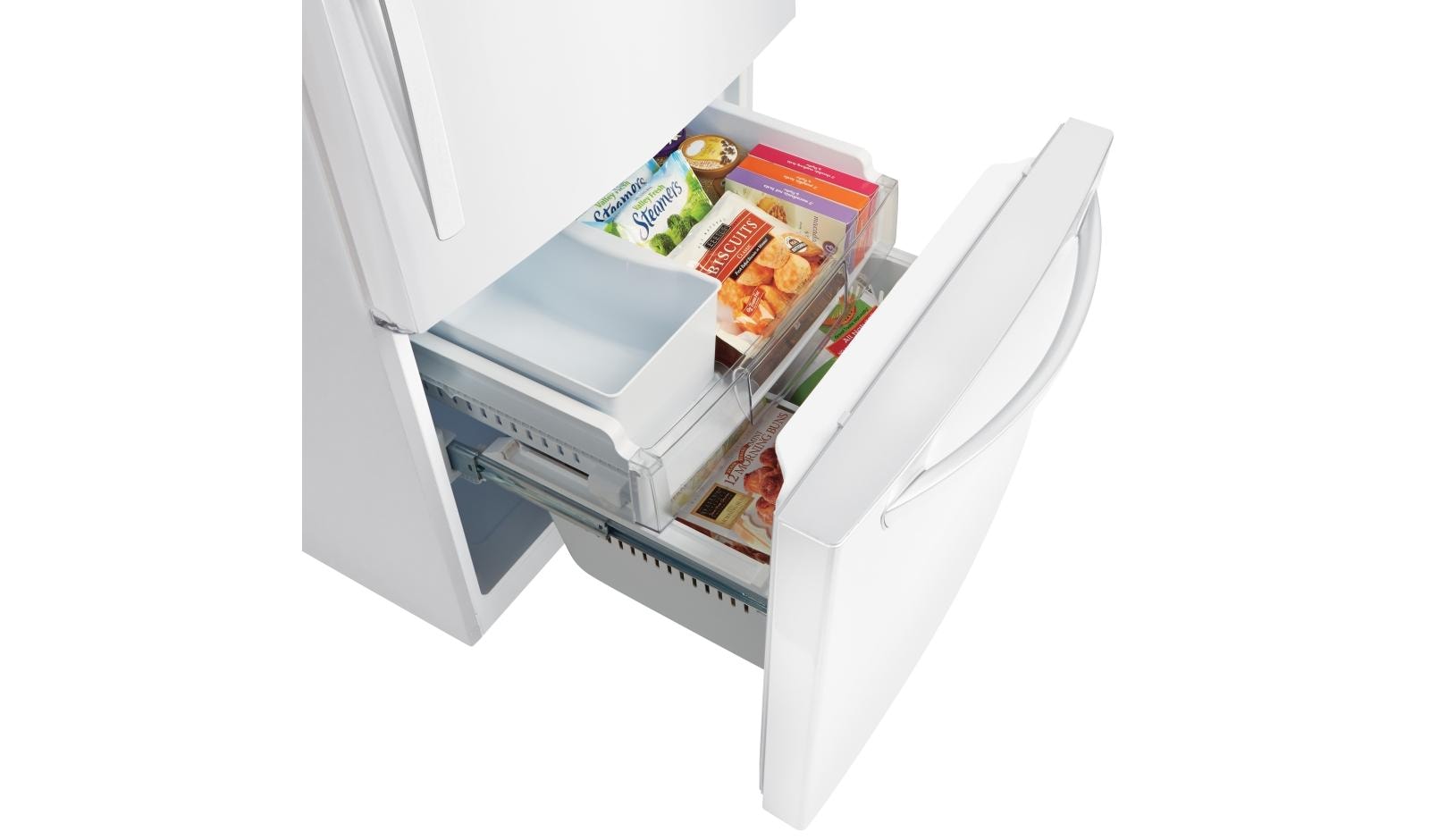 Lg Ldcs24223w Large 33 Inch Wide Bottom Freezer Refrigerator Lg Usa