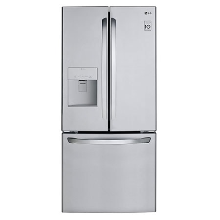 lg lfds22520s 22 cu ft french door refrigerator