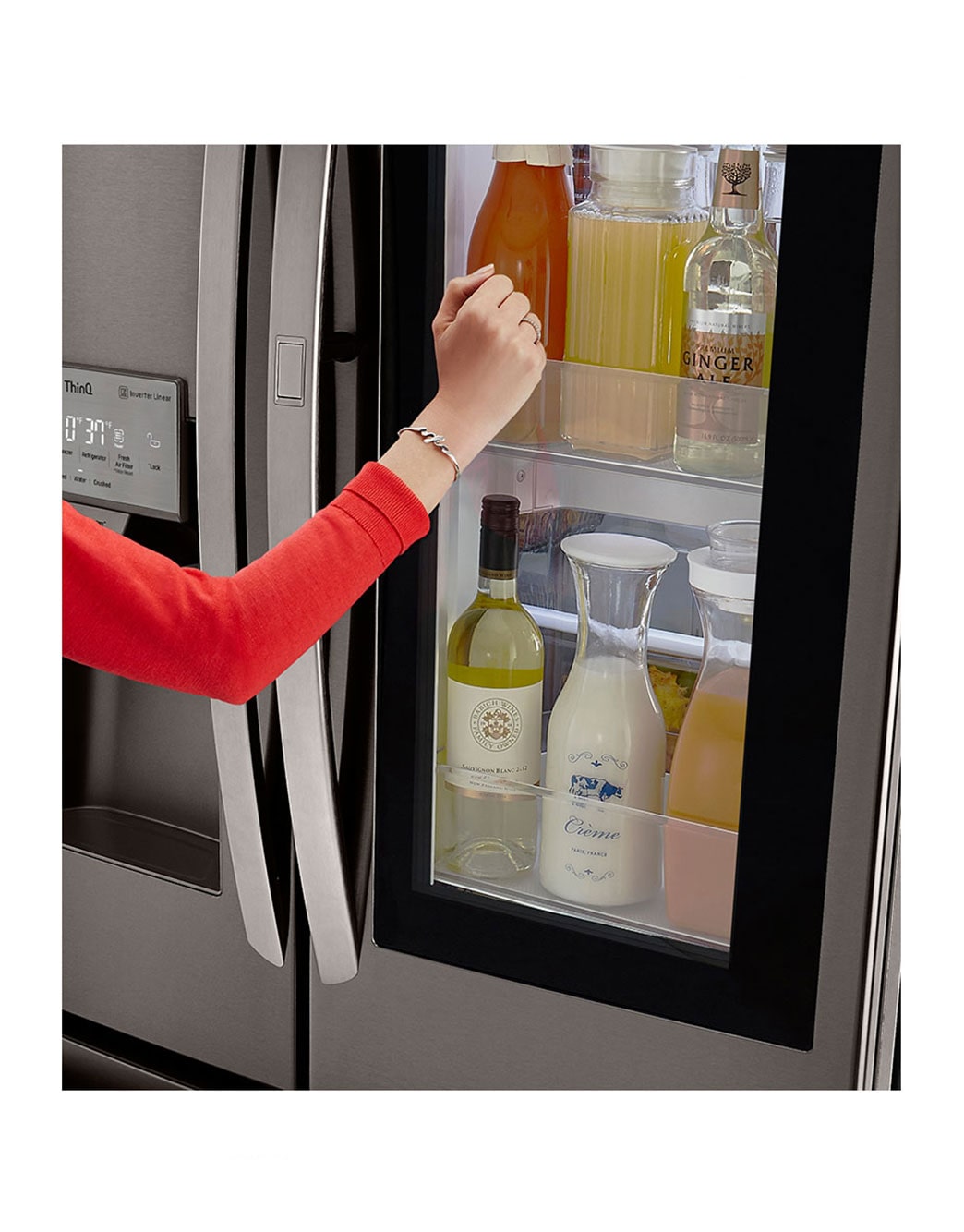 LG 26 cu. ft. Smart wi-fi Enabled InstaView™ Door-in-Door® Refrigerator ...