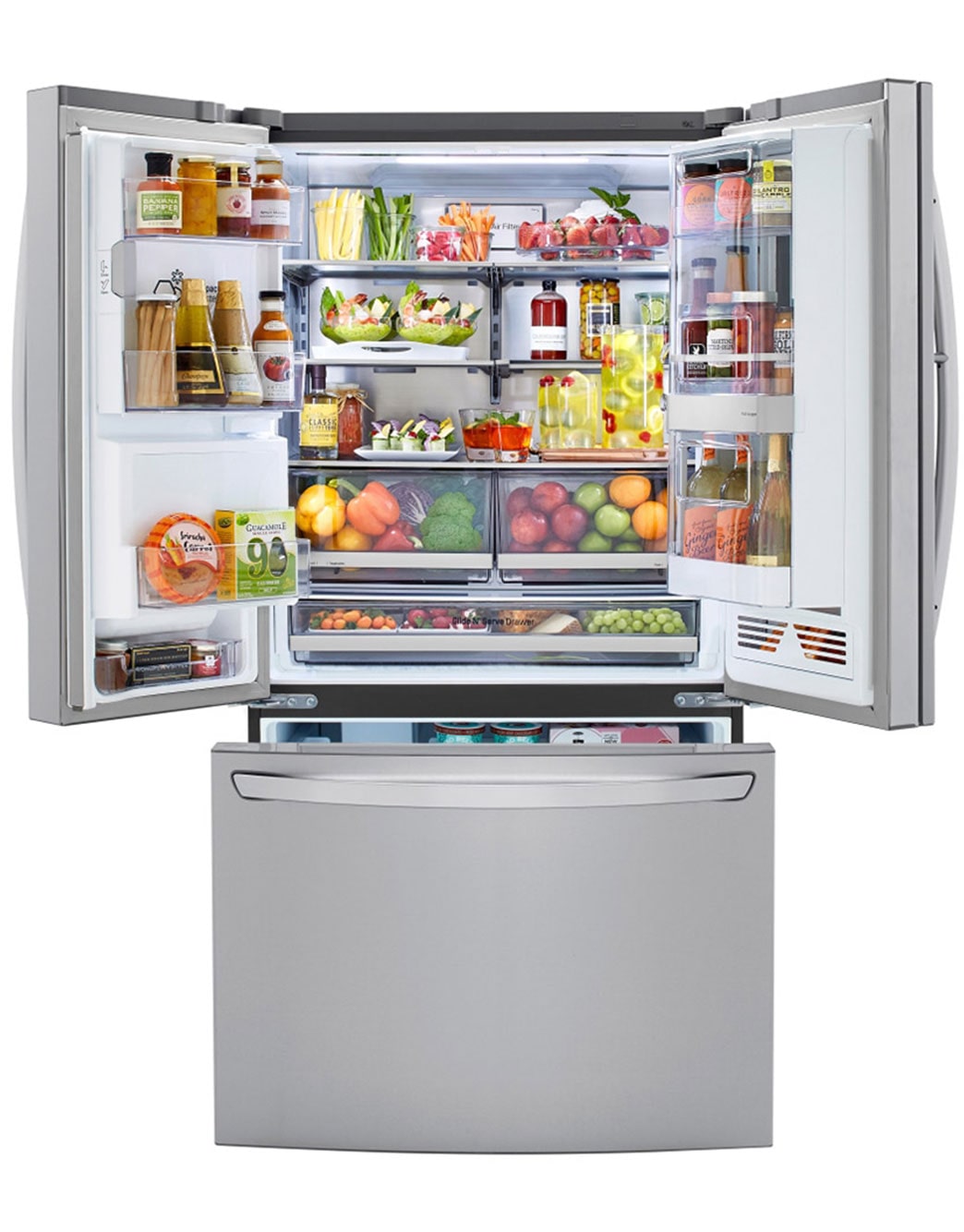 LG LRFVC2406S 24 cu. ft. InstaView™ DoorinDoor® Refrigerator with