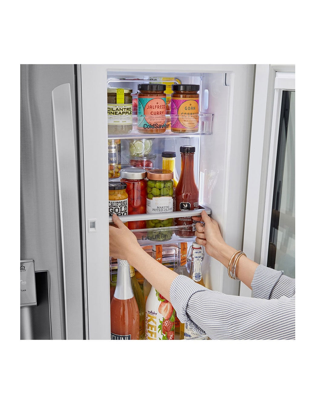 LG LRFVC2406S 24 cu. ft. InstaView™ DoorinDoor® Refrigerator with