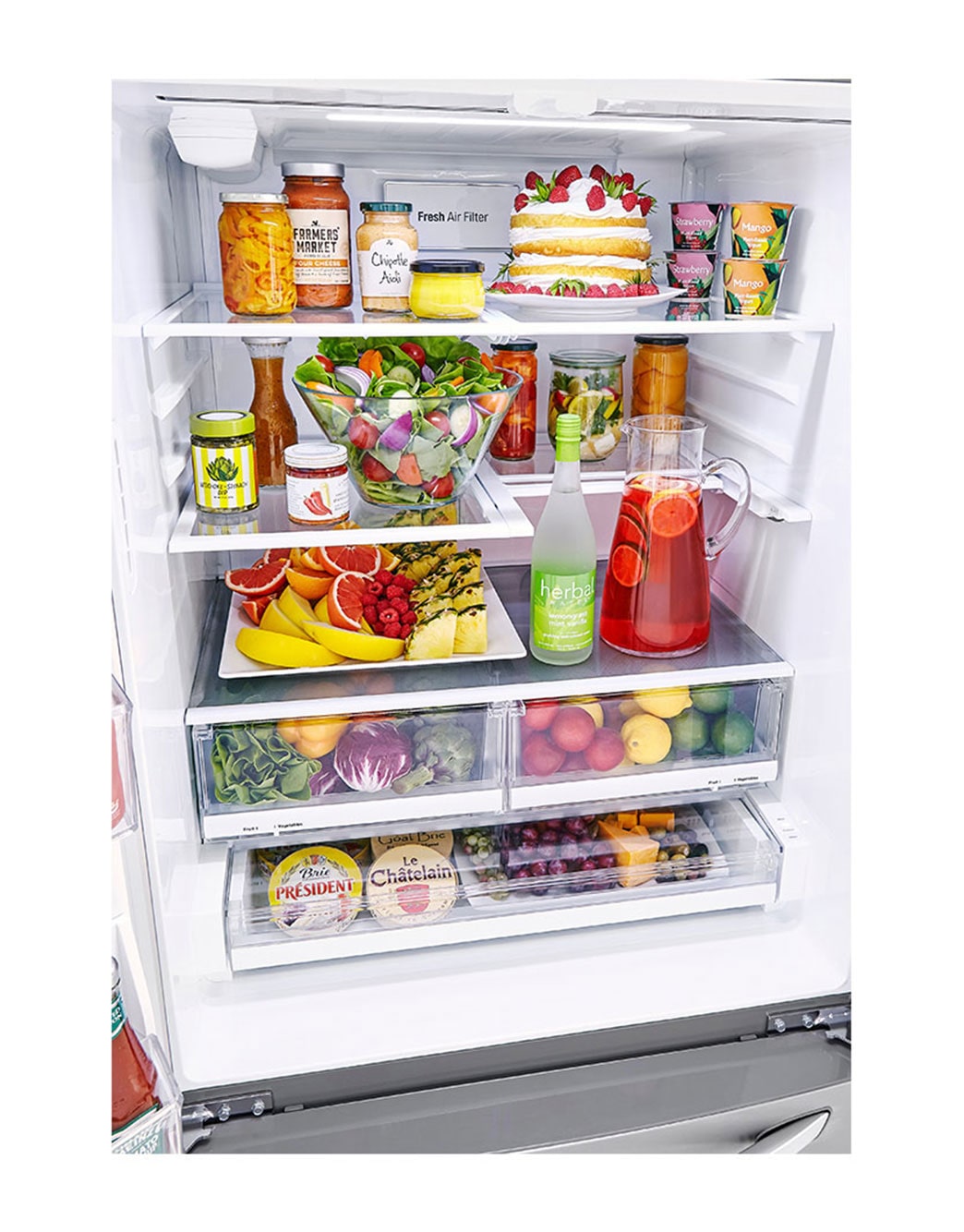 LG 25 cu. ft. Smart wi-Fi Enabled French Door Refrigerator (LRFXS2503S ...