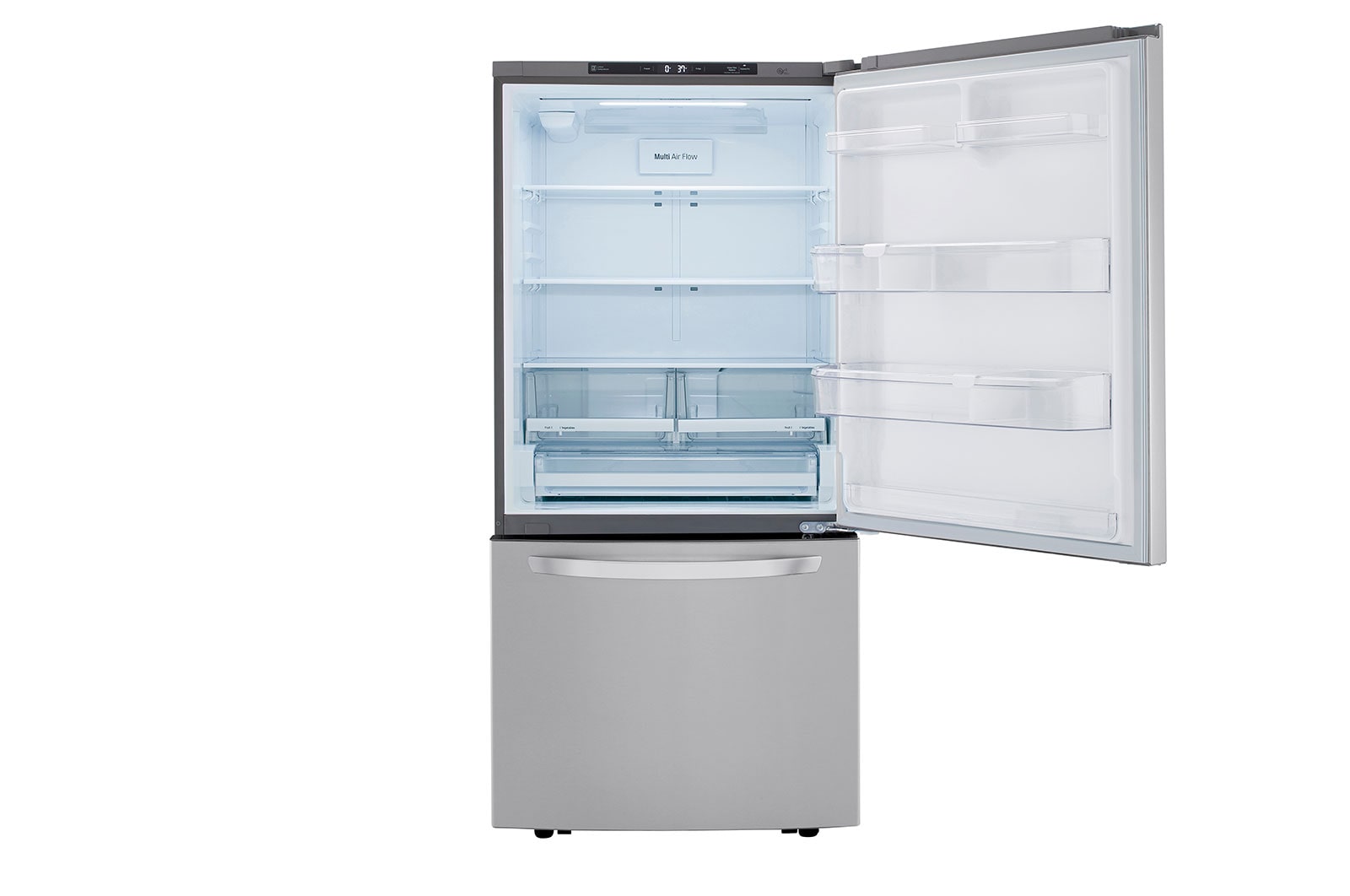 LG LRDCS2603S 26 Cubic Foot Bottom Mount Freezer Refrigerator LG USA