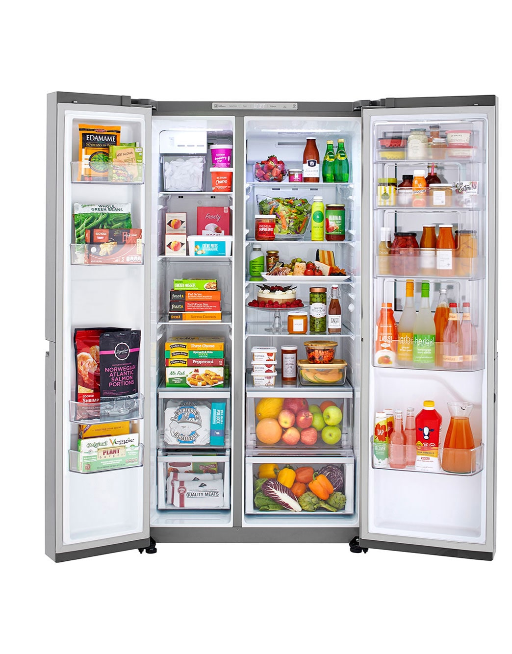 Lg Lrses2706v 27 Cu Ft Side By Side Instaview™ Door In Door® Refrigerator Lg Usa