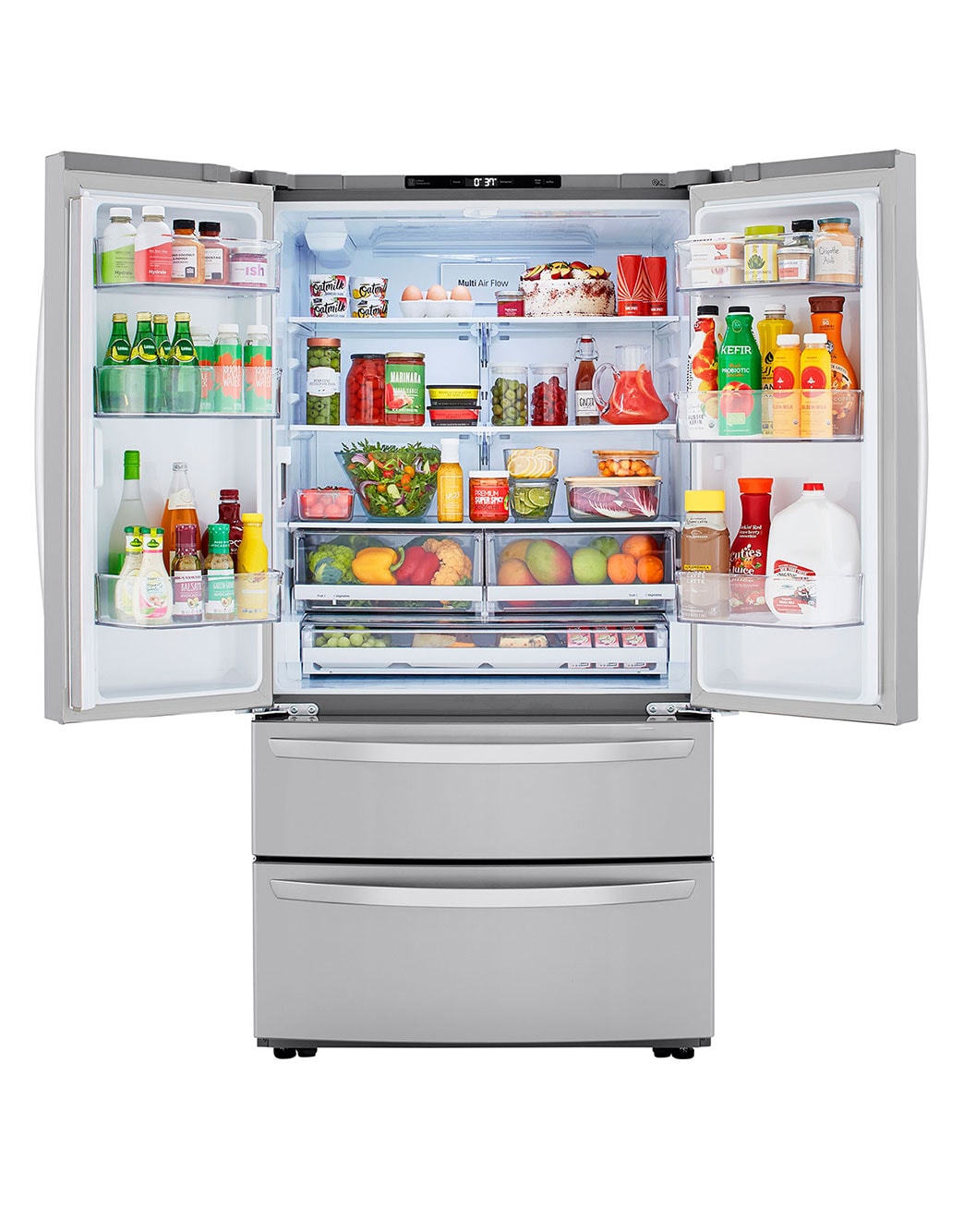 LG French Door Refrigerator: 21.8 Cu. Ft. Capacity For Modern Convenience