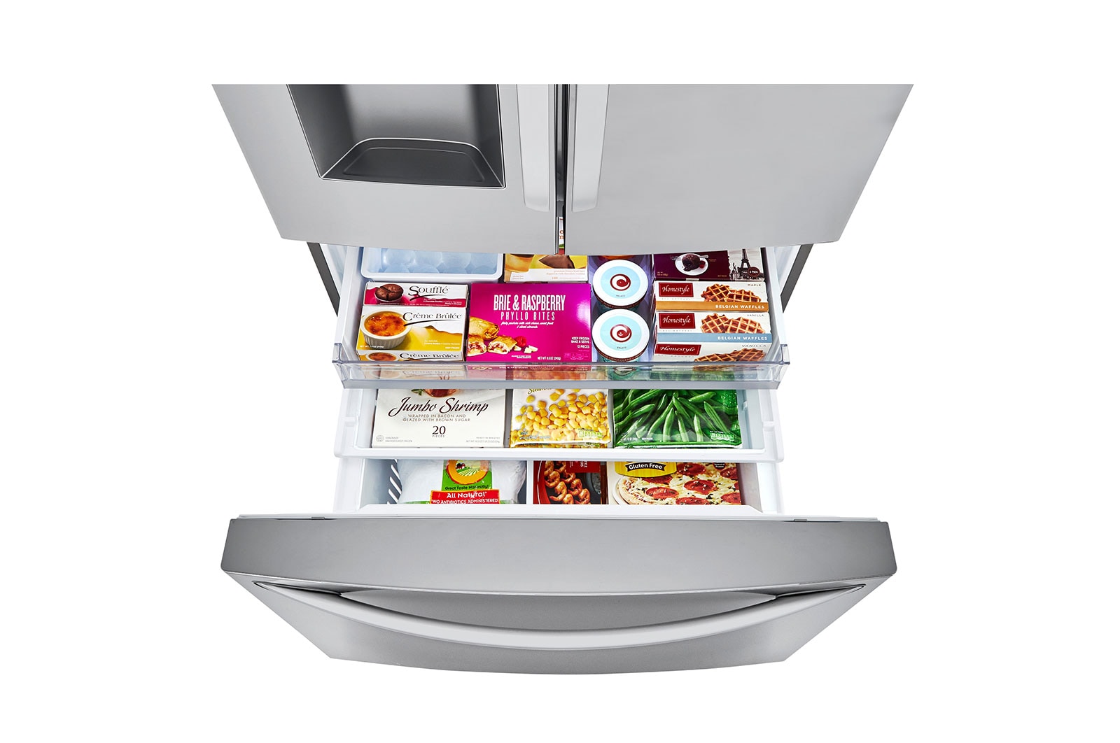 LG 24 cu. ft. Smart wi-fi Enabled Counter-Depth Refrigerator with Craft ...