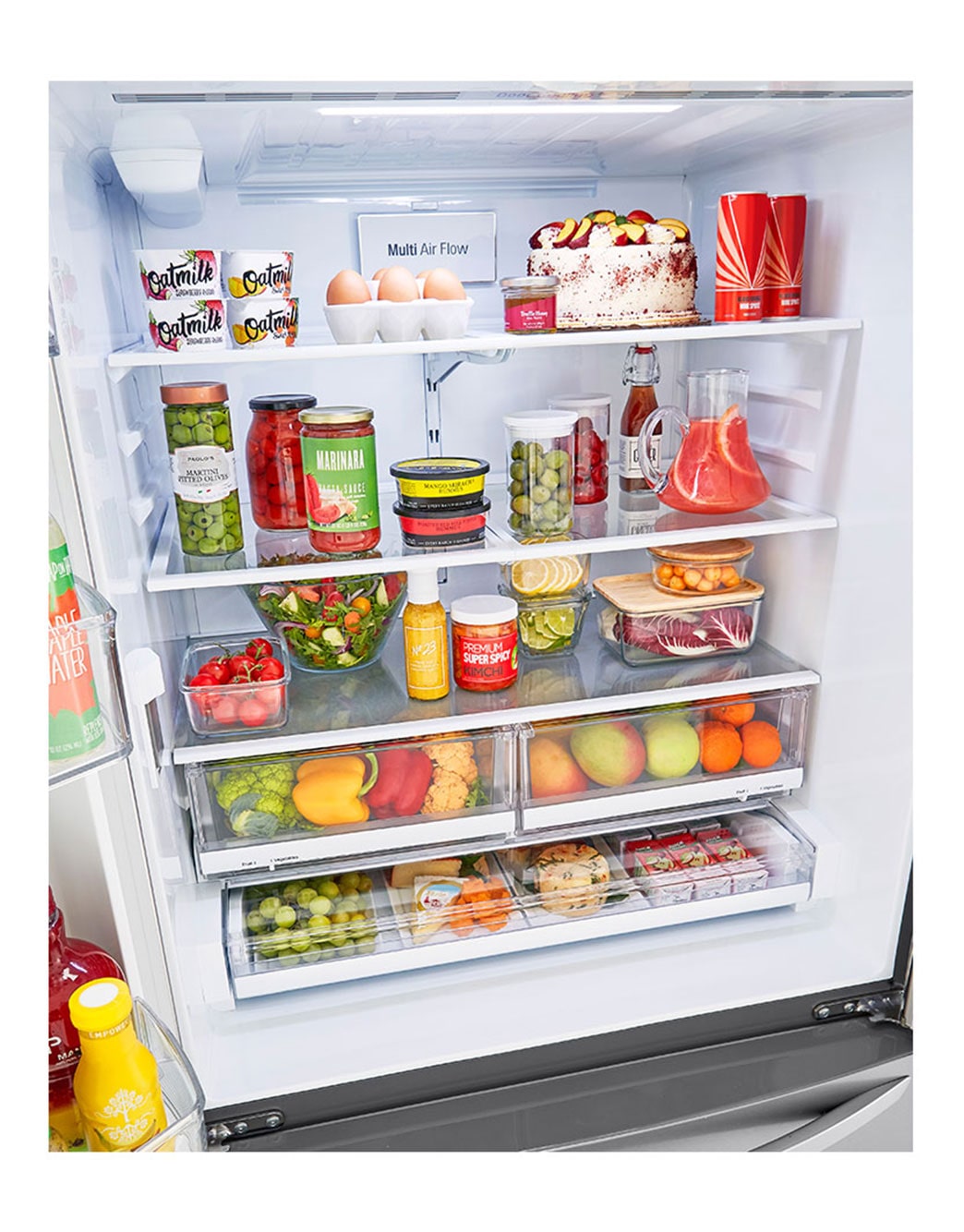 LG 23 cu. ft. French Door Counter-Depth Refrigerator (LMWC23626S) | LG USA