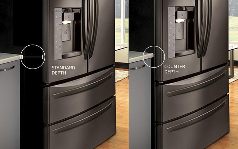  23 cu. ft. Smart wi-fi Enabled InstaView™ Door-in-Door®  Counter-Depth Refrigerator with Craft Ice™ Maker : Appliances