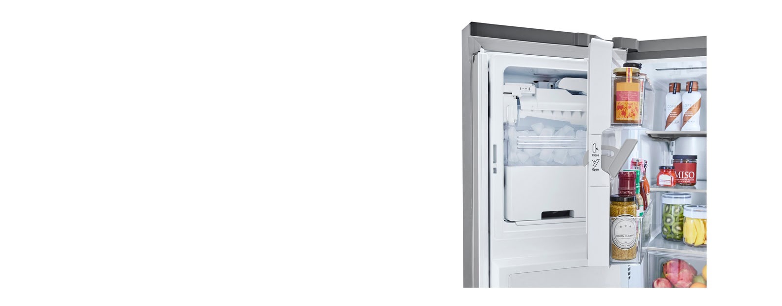 LRMVC2306SLG Appliances 23 cu. ft. Smart wi-fi Enabled InstaView®  Door-in-Door® Counter-Depth Refrigerator with Craft Ice™ Maker STAINLESS  STEEL - Westco Home Furnishings