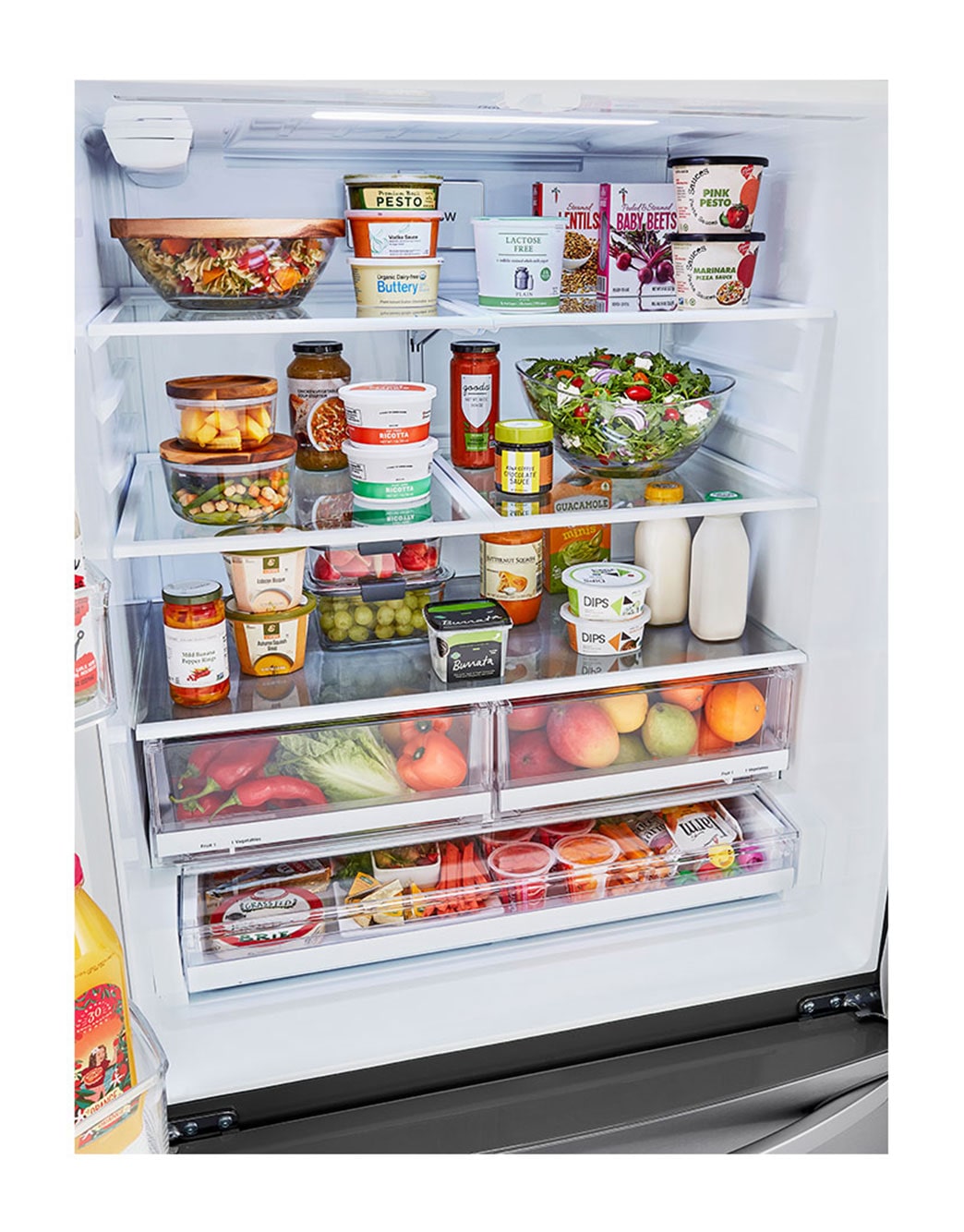 LG 29 cu ft. French Door Refrigerator with Slim Design Water Dispenser ...