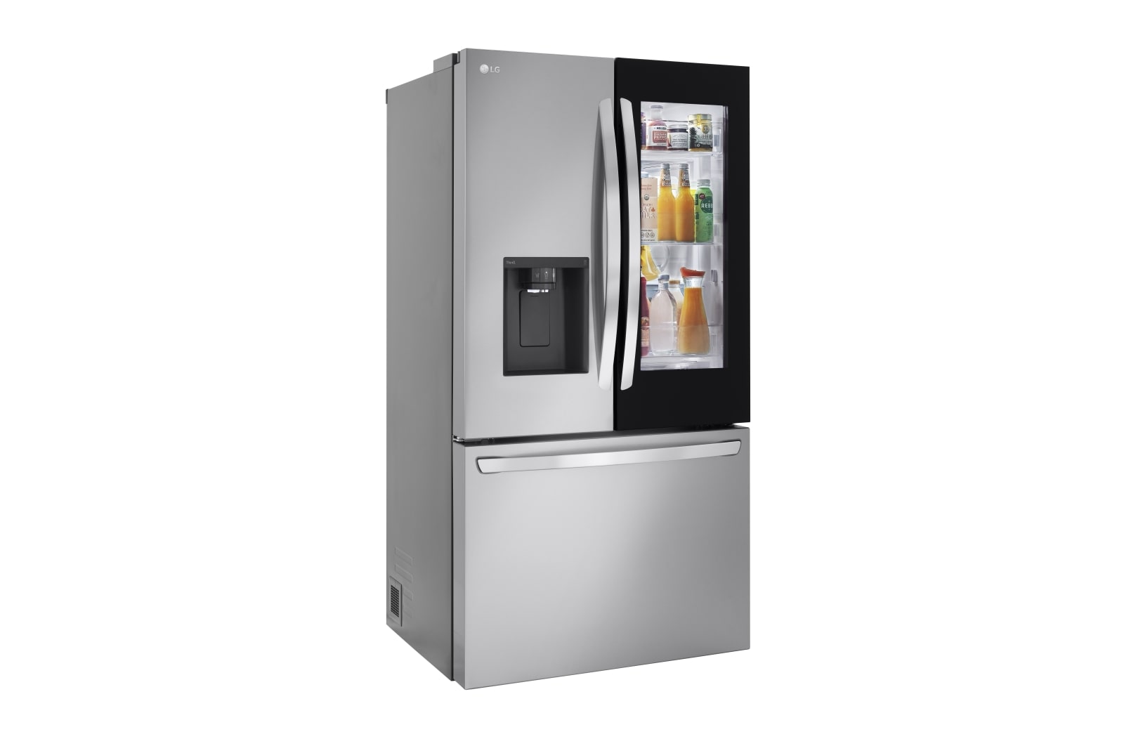 LG Cu Ft Smart InstaView Counter Depth Max French Door Refrigerator LRFOC S LG USA