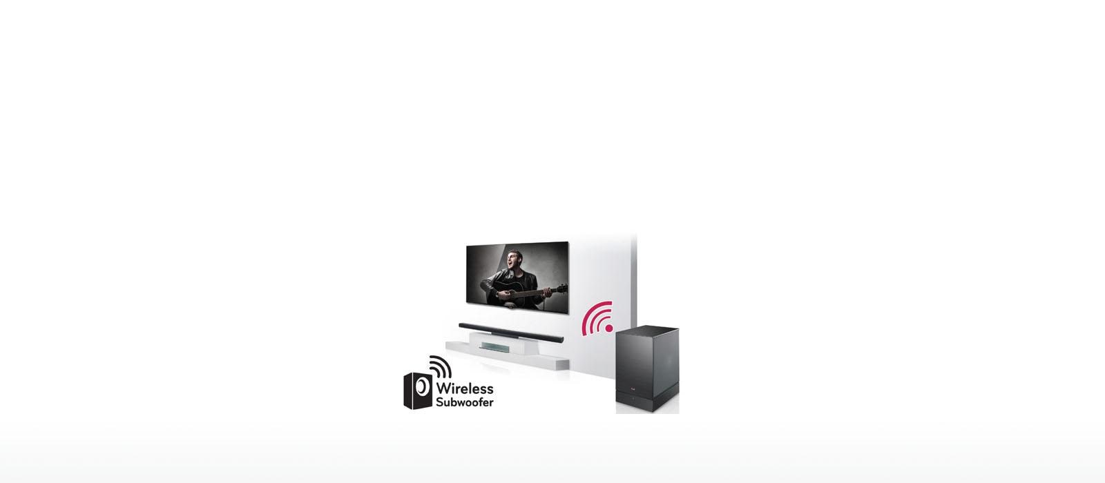 LG LAS551H 320W 2.1ch Sound Bar Audio System with Wireless Active