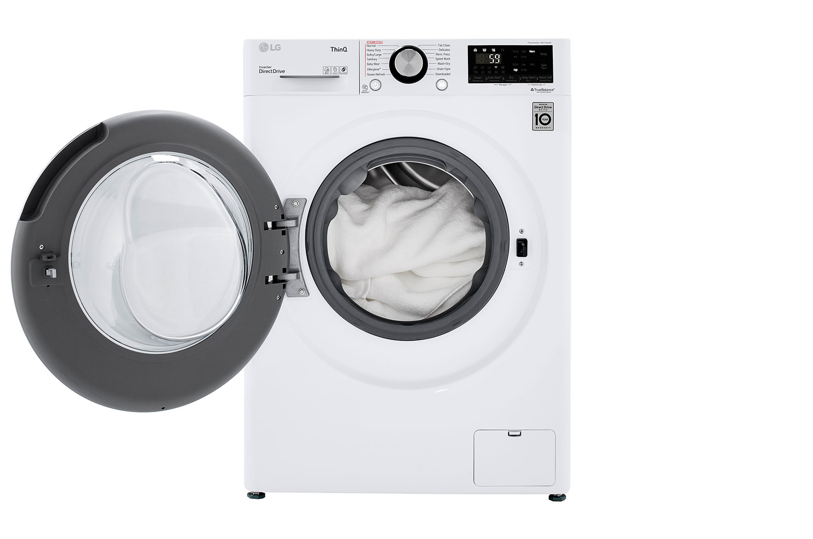 Lg Wm3555hwa 24 Cuft Smart Wi Fi Enabled Compact Front Load All In One Washerdryer Combo 6438