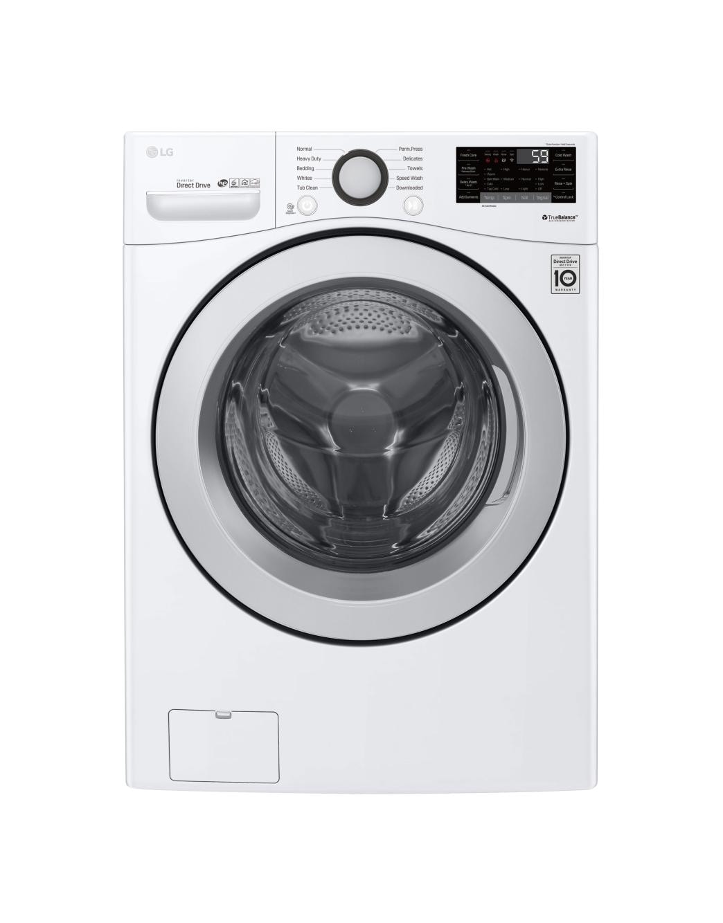 LG WM3500CW: 4.5 cu. ft. Ultra Large Capacity Front Load Washer | LG USA