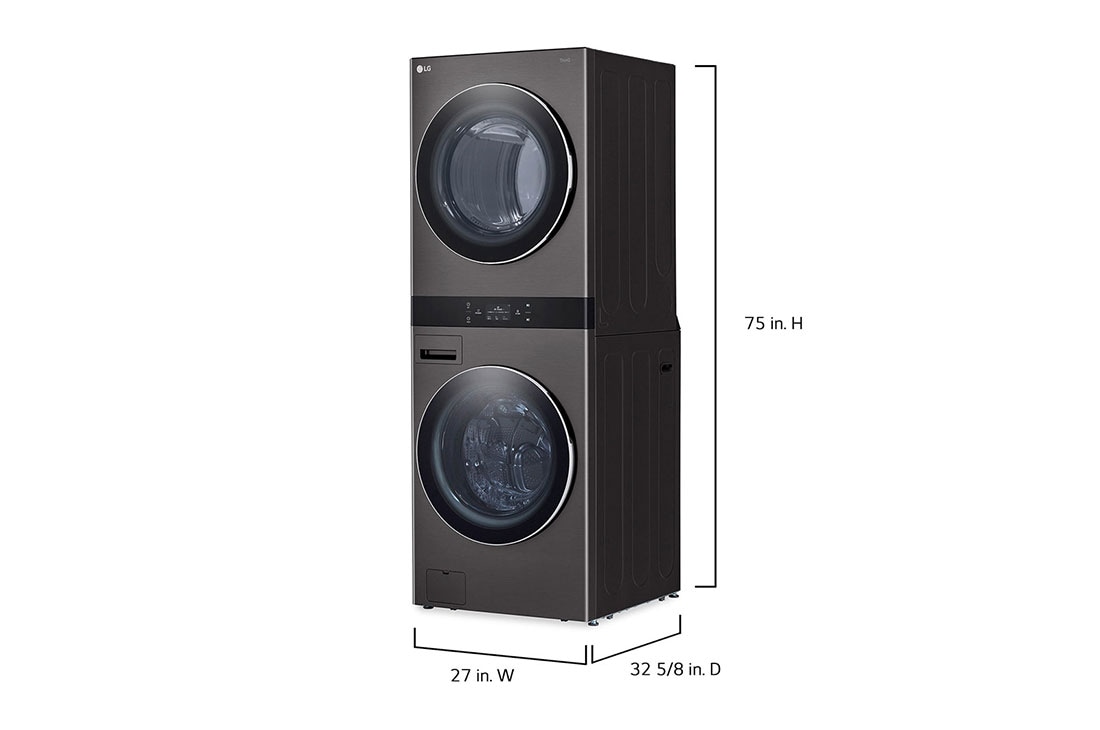 LG Single Unit Front Load LG WashTower™w. Center Control® 5.0 cu.ft