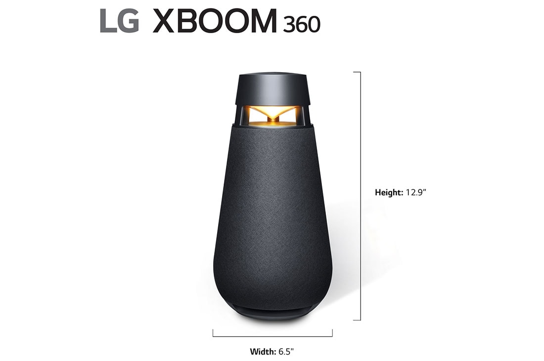 Leer Atlas Klacht LG XBOOM 360 Bluetooth Speaker with Omnidirectional Sound (XO3QBK) | LG USA