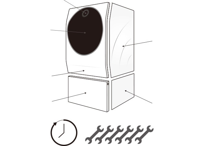 Image showing how meticulously hand crafted LG SIGNATURE Washing Machine is compared to other products