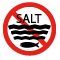 Do not immerse the product in salt water, including seawater.