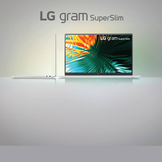 Image for Barely 2 lbs and half inch thin, LG gram SuperSlim is our lightest laptop