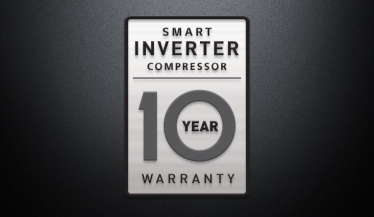 LG Smart Inverter Compressor 10 Year warranty