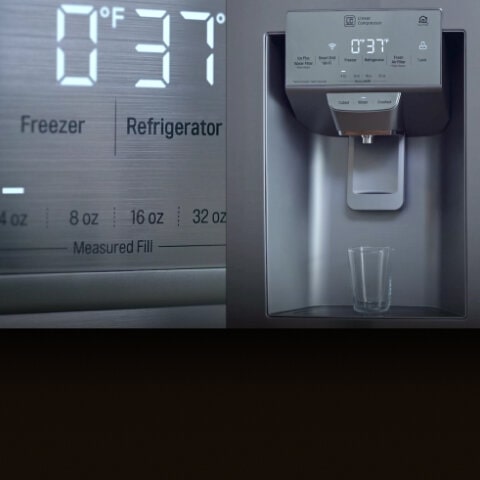 LG Refrigerators ice maker and water dispenser