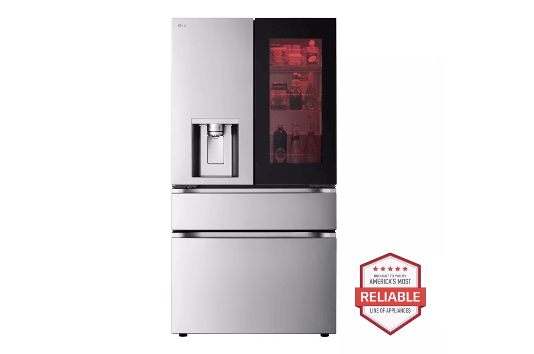 LG 29 cu. ft. Smart InstaView Door-in-Door Standard-Depth MAX 4-Door French Door Refrigerator with MyColor (LF29S8365S)