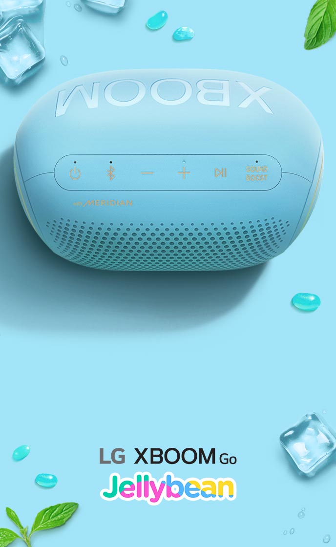 LG XBOOM Go Speaker PL2 Jellybean Portable Wireless Bluetooth, Big Bass,  Sound by Meridian, Water-Resistant, Sound Boost EQ, 10 Hour Battery Life 