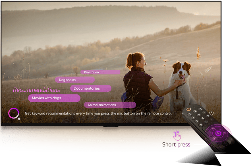 LG webOS AI Magic Remote