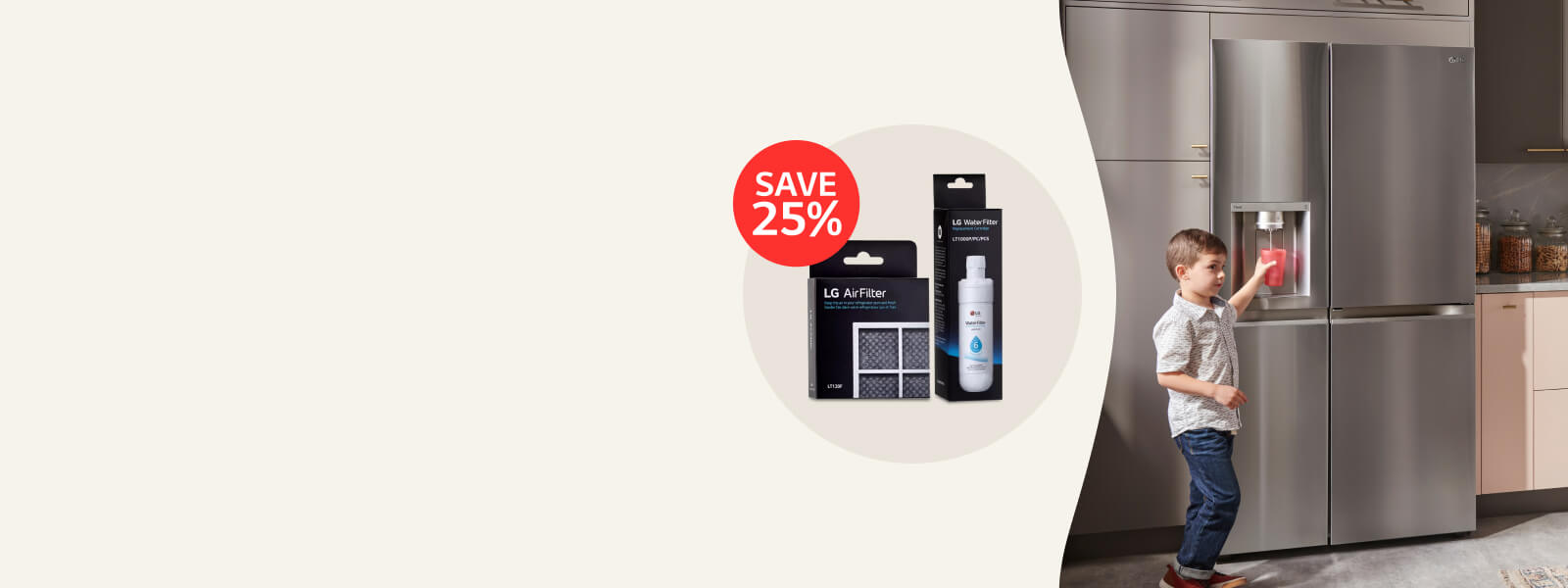 Get 25 percent off a water & air filter bundle