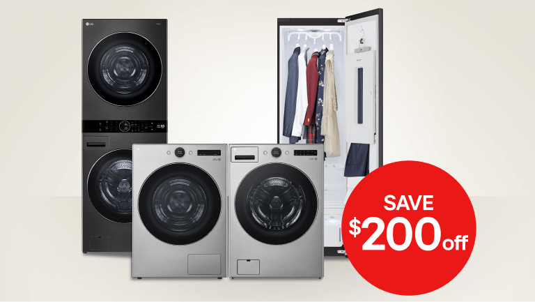 Rethink your laundry routine with $200 off steam closet bundles