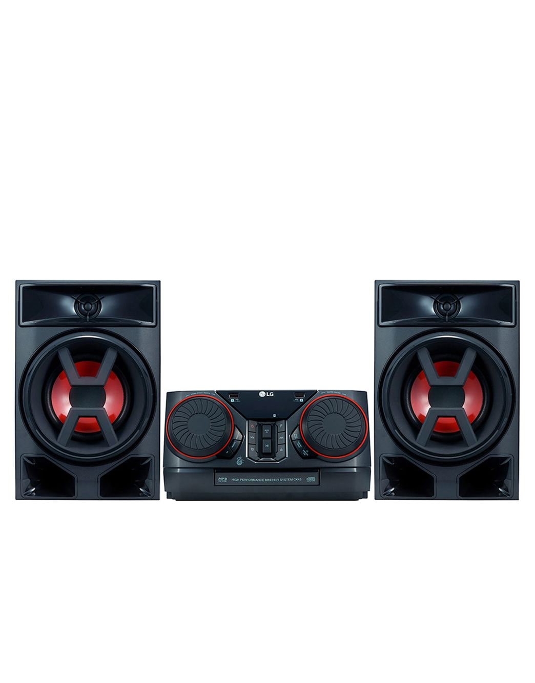 LG XBOOM CK43, 300 Vt, Karaoke funksiyasi, Joʻrchiroq, Tovushni TV bilan sinxronlash, CK43, CK43