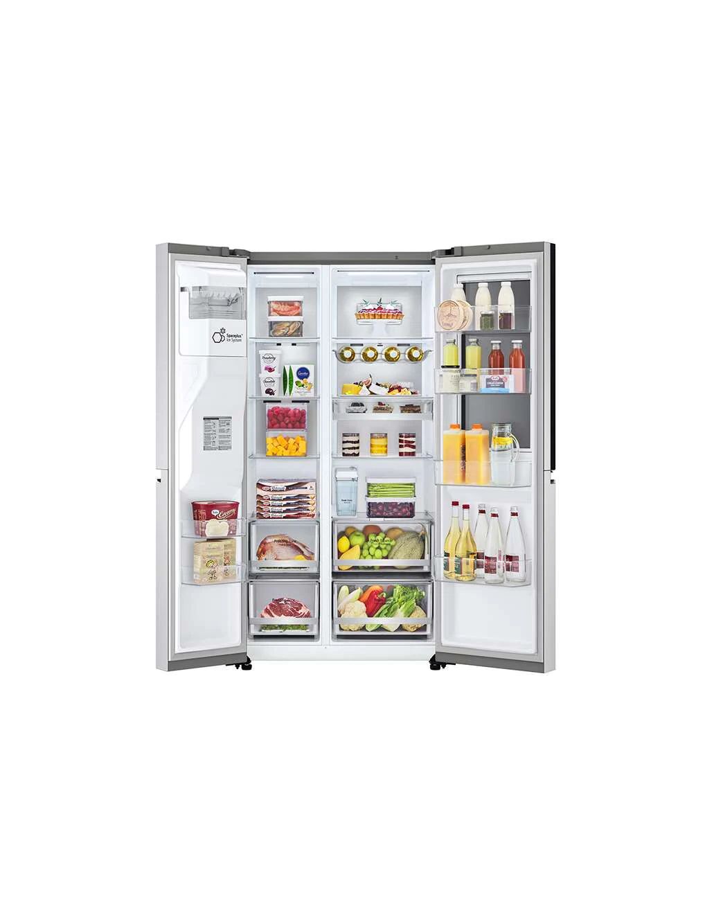 LG Hajm 617 l |  LG InstaView Door-in-Door sovutgich | DoorCooling+™ | Suv va muz dispenseri | LG sovutgich ThinQ | Linear Inverter Compressor, GC-X257CAEC