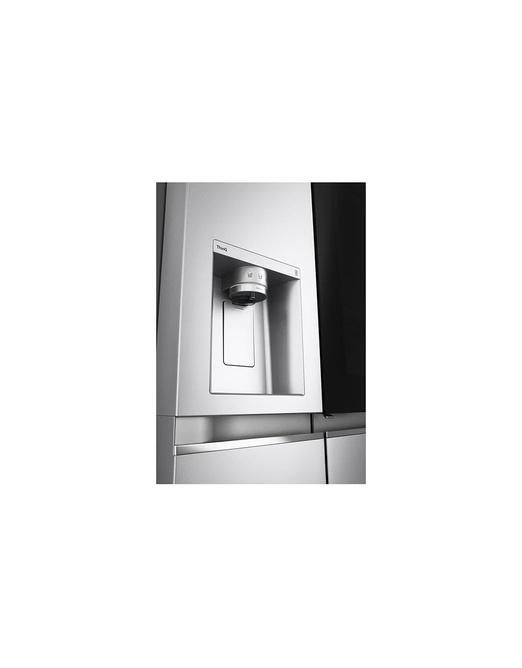 LG Hajm 617 l |  LG InstaView Door-in-Door sovutgich | DoorCooling+™ | Suv va muz dispenseri | LG sovutgich ThinQ | Linear Inverter Compressor, GC-X257CAEC