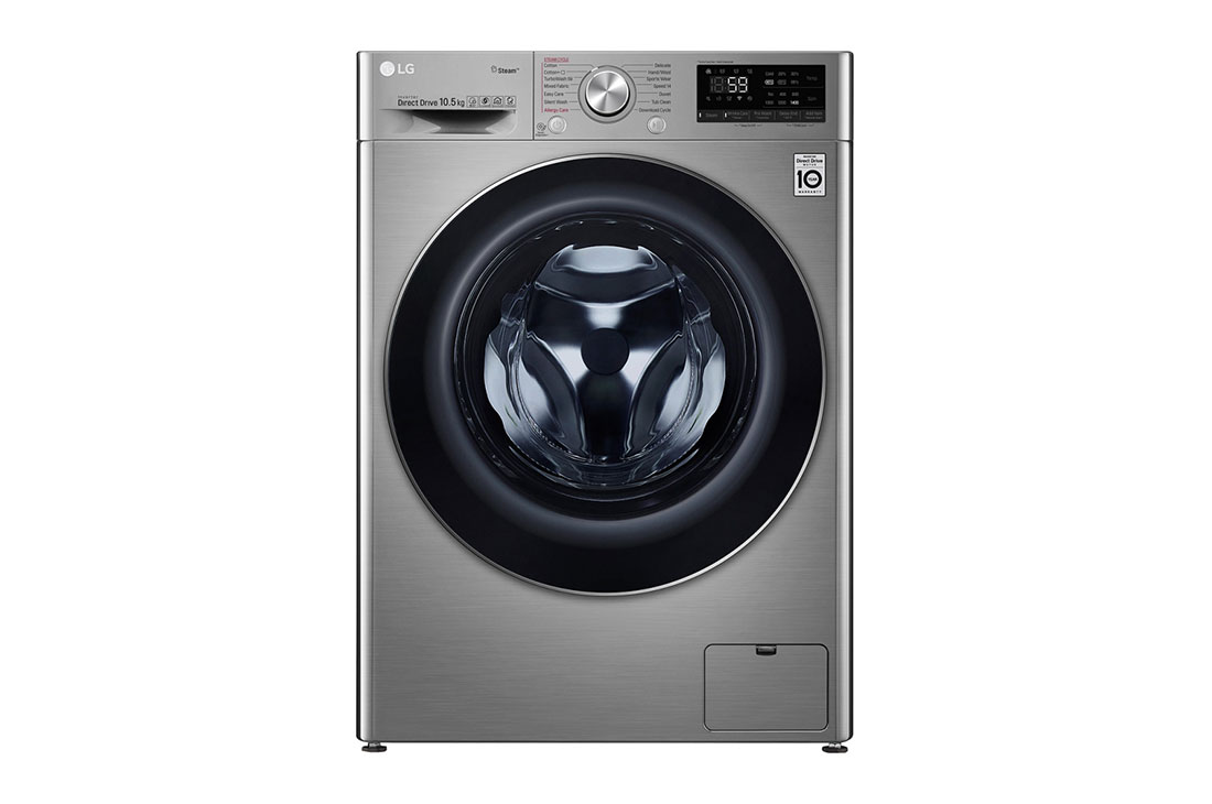 LG Sunʼiy intellektli LG AI DD kir yuvish mashinasi, 8,5 kg, Steam bugʻ bilan kir yuvish, ThinQ, TurboWash360, F2V7GW9T, F2V7GW9T