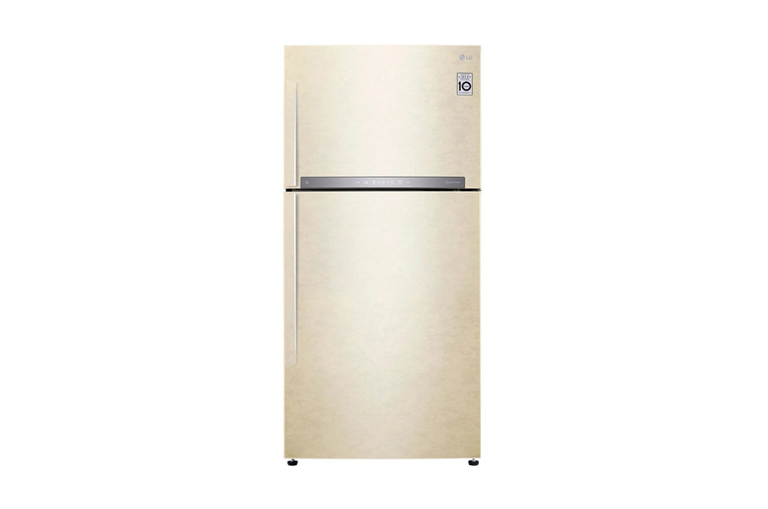 LG Объем 592 л | Холодильник LG с верхней морозильной камерой | Бежевый | DoorCooling⁺™ | Linear Inverter Compressor, GR-H802HEHZ