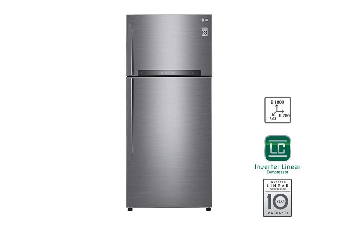 LG Объем 506 л | Холодильник LG с верхней морозильной камерой | Бежевый |  DoorCooling⁺™ | Linear Inverter Compressor | LG O`zbekiston