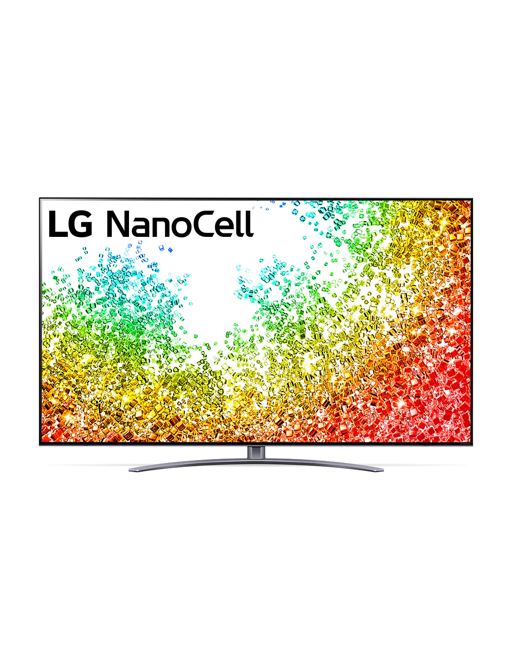 LG NANO96 65'' 8K NanoCell телевизор, Вид телевизора LG NanoCell спереди, 65NANO966PA