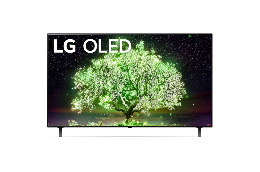LG A1 55'' 4K Smart OLED телевизор, вид спереди, OLED55A1RLA