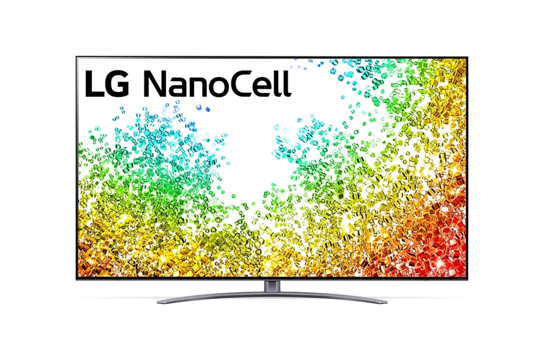LG NANO96 75'' 8K NanoCell телевизор, Вид телевизора LG NanoCell спереди, 75NANO966PA