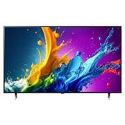 LG 86-дюймовый телевизор Smart TV LG QNED QNED80 4K 2024, Вид спереди на телевизор LG QNED, QNED80, 86QNED80T6A, thumbnail 6